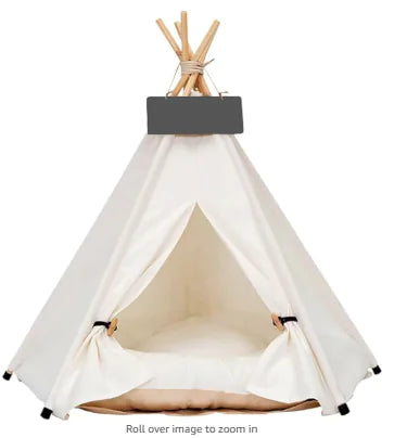Teepee de madera para gatos