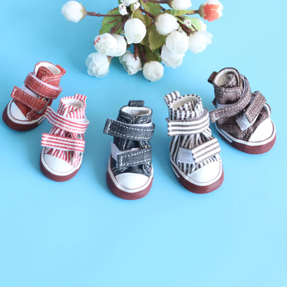 Dog Sneakers, Denim Canvas Shoes for Pets