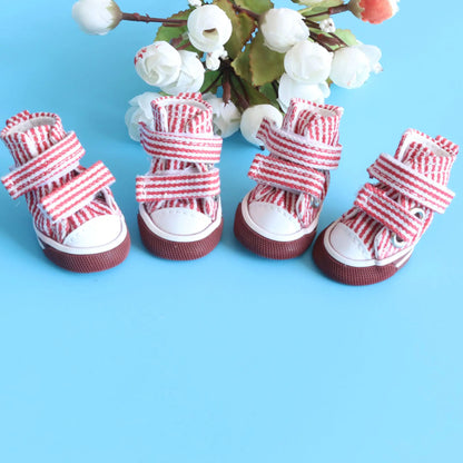Dog Sneakers, Denim Canvas Shoes for Pets