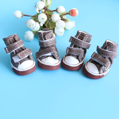 Dog Sneakers, Denim Canvas Shoes for Pets